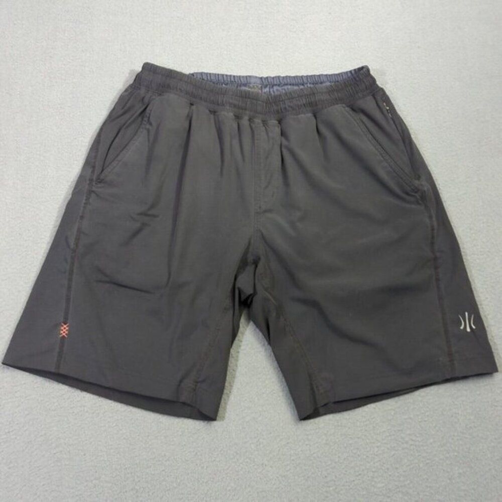 Rhone Shorts Men's M (Estimated) Black Lined Drawstring Athletic Flaws